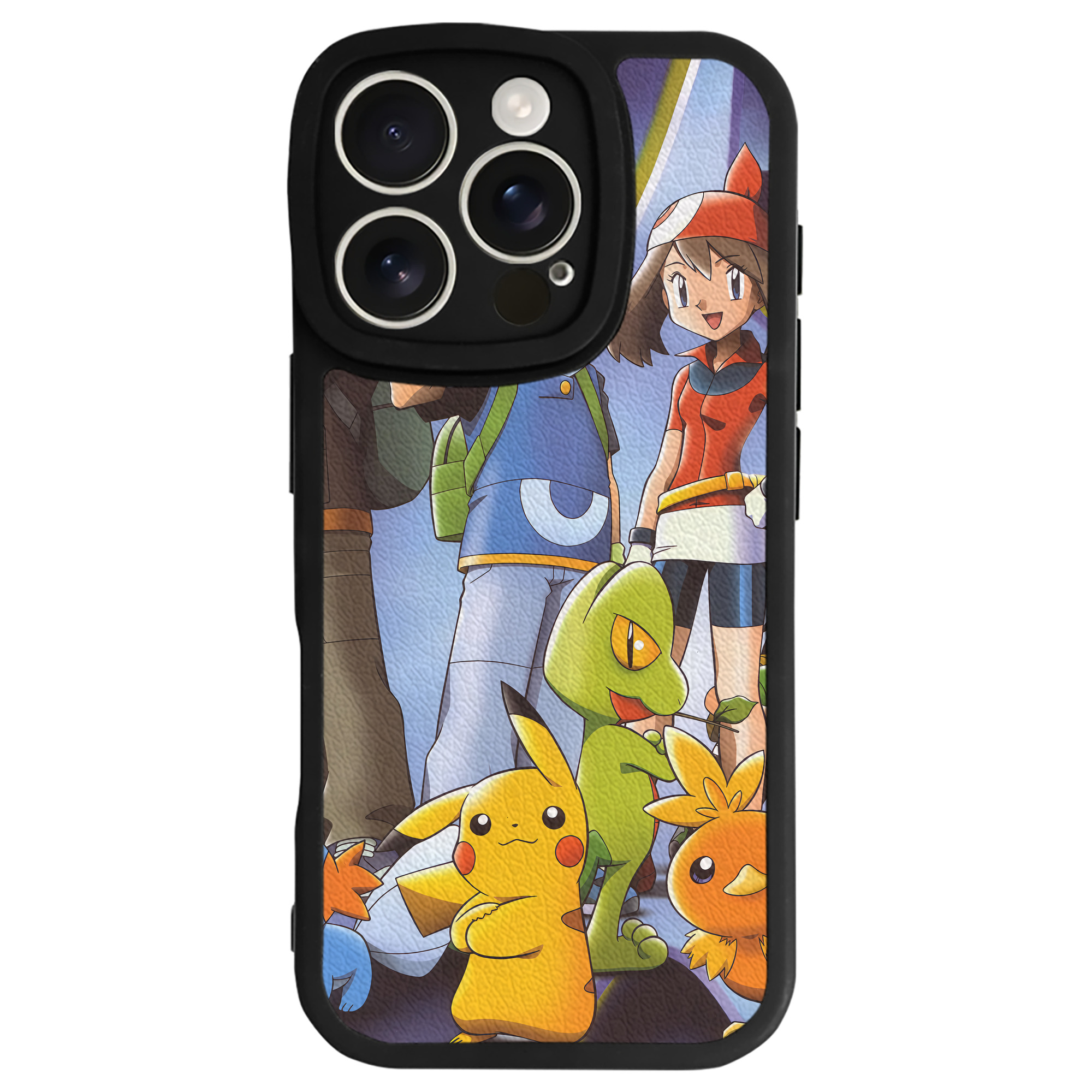 （画像用） ポケットモンスター Pokémon 【iPhone 16シリーズ対応】シリコンスマホケース（レザー調） 材質：シリコン
